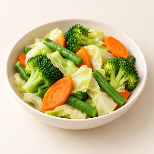 Steamed Vegetables.
