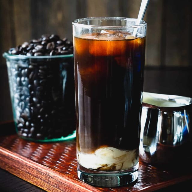 Thai iced coffee.